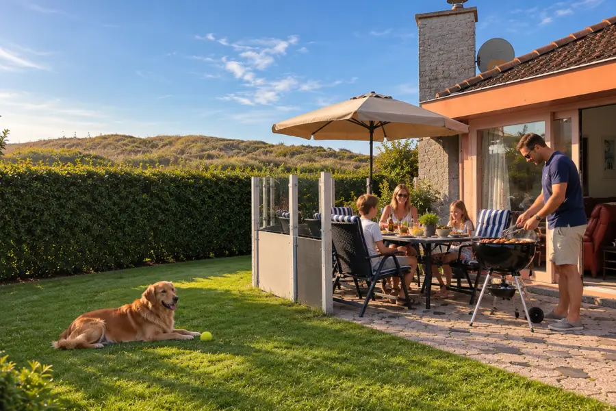 Zomerse barbecue in de achtertuin